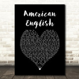 Idlewild American English Black Heart Song Lyric Quote Music Print