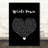 Jack Johnson Upside Down Black Heart Song Lyric Quote Music Print