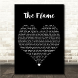 Cheap Trick The Flame Black Heart Song Lyric Wall Art Canvas Framed Print