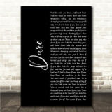 Calendar Girls The Musical Dare Black Script Song Lyric Wall Art Canvas Framed Print