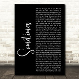 Candlebox Sometimes Black Script Song Lyric Wall Art Canvas Framed Print