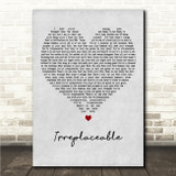 Citizen Soldier Irreplaceable Grey Heart Song Lyric Wall Art Canvas Framed Print