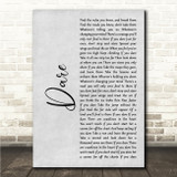 Calendar Girls The Musical Dare Grey Rustic Script Song Lyric Wall Art Canvas Framed Print