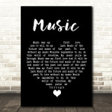 John Miles Music Black Heart Song Lyric Quote Music Print