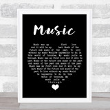 John Miles Music Black Heart Song Lyric Quote Music Print