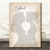 Calum Scott Biblical Lesbian Women Gay Brides Couple Wedding Song Lyric Wall Art Canvas Framed Print