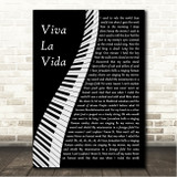 Coldplay Viva La Vida Piano Song Lyric Wall Art Canvas Framed Print