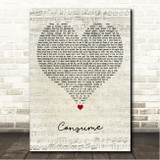 Chase Atlantic Consume Script Heart Song Lyric Wall Art Canvas Framed Print