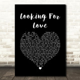 Karen Ramirez Looking For Love Black Heart Song Lyric Quote Music Print