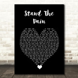 Kid Rock Stand The Pain Black Heart Song Lyric Quote Music Print