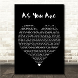 Daughtry As You Are Black Heart Song Lyric Wall Art Canvas Framed Print