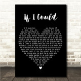 David Essex If I Could Black Heart Song Lyric Wall Art Canvas Framed Print