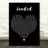 Deacon Blue Loaded Black Heart Song Lyric Wall Art Canvas Framed Print