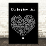 Depeche Mode The Bottom Line Black Heart Song Lyric Wall Art Canvas Framed Print