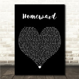 Dermot Kennedy Homeward Black Heart Song Lyric Wall Art Canvas Framed Print