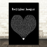 Dizzee Rascal Bassline Junkie Black Heart Song Lyric Wall Art Canvas Framed Print