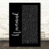 Deaf Havana Nevermind Black Script Song Lyric Wall Art Canvas Framed Print