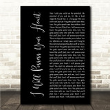 Death Cab For Cutie I Will Possess Your Heart Black Script Song Lyric Wall Art Canvas Framed Print