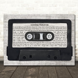 Duran Duran Careless Memories Music Script Cassette Tape Song Lyric Wall Art Canvas Framed Print