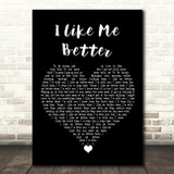Lauv I Like Me Better Black Heart Song Lyric Quote Music Print