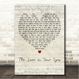 Daniel ODonnell The Love in Your Eyes Script Heart Song Lyric Wall Art Canvas Framed Print