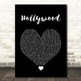 Lewis Capaldi Hollywood Black Heart Song Lyric Quote Music Print