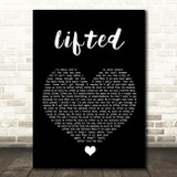 Lighthouse Family Lifted Black Heart Song Lyric Quote Music Print