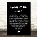 Little Big Town Bring It On Home Black Heart Song Lyric Quote Music Print
