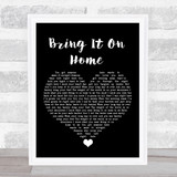 Little Big Town Bring It On Home Black Heart Song Lyric Quote Music Print