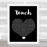 Little Mix Touch Black Heart Song Lyric Quote Music Print