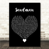Ed Sheeran Sandman Black Heart Song Lyric Wall Art Canvas Framed Print