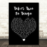 Louis Armstrong Takes Two to Tango Black Heart Song Lyric Quote Music Print