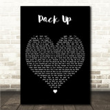 Eliza Doolittle Pack Up Black Heart Song Lyric Wall Art Canvas Framed Print