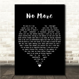 Elvis Presley No More Black Heart Song Lyric Wall Art Canvas Framed Print
