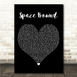 Eminem Space Bound Black Heart Song Lyric Wall Art Canvas Framed Print