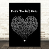 Exile (Band) Kiss You All Over Black Heart Song Lyric Wall Art Canvas Framed Print