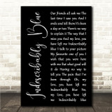 Elvis Presley Indescribably Blue Black Script Song Lyric Wall Art Canvas Framed Print