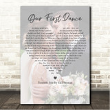Ed Sheeran Tenerife Sea Full Page Portrait Photo First Dance Wedding Song Lyric Wall Art Canvas Framed Print