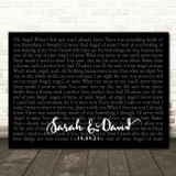 Eternal Angel Of Mine Landscape Smudge Black Grey Wedding Photo Song Lyric Wall Art Canvas Framed Print