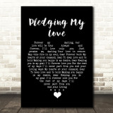 Marvin Gaye & Diana Ross Pledging My Love Black Heart Song Lyric Quote Music Print