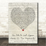 Enter Shikari An Ode to Lost Jigsaw Pieces (In Two Movements) Script Heart Song Lyric Wall Art Canvas Framed Print
