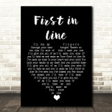 Matthew Mayfield First in Line Black Heart Song Lyric Quote Music Print