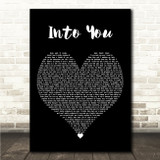 Fabolous Into You Black Heart Song Lyric Wall Art Canvas Framed Print