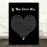 Forest Blakk feat. Meghan Trainor If You Love Her Black Heart Song Lyric Wall Art Canvas Framed Print