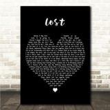 Frank Ocean Lost Black Heart Song Lyric Wall Art Canvas Framed Print