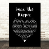 Morrissey Jack The Ripper Black Heart Song Lyric Quote Music Print