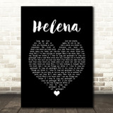 My Chemical Romance Helena Black Heart Song Lyric Quote Music Print