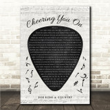 for KING & COUNTRY Cheering You On Guitar Pick Plectrum Song Lyric Wall Art Canvas Framed Print