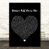 George Ezra Dance All Over Me Black Heart Song Lyric Wall Art Canvas Framed Print