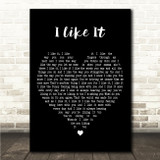 Gerry And The Pacemakers I Like It Black Heart Song Lyric Wall Art Canvas Framed Print
